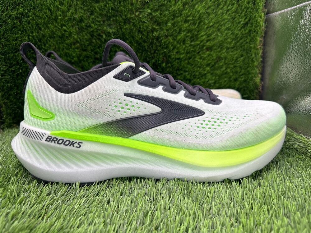 Brooks Glycerin GTS 23 1105031D154 Athletic Sneaker Men's 12D White Knit Jogging